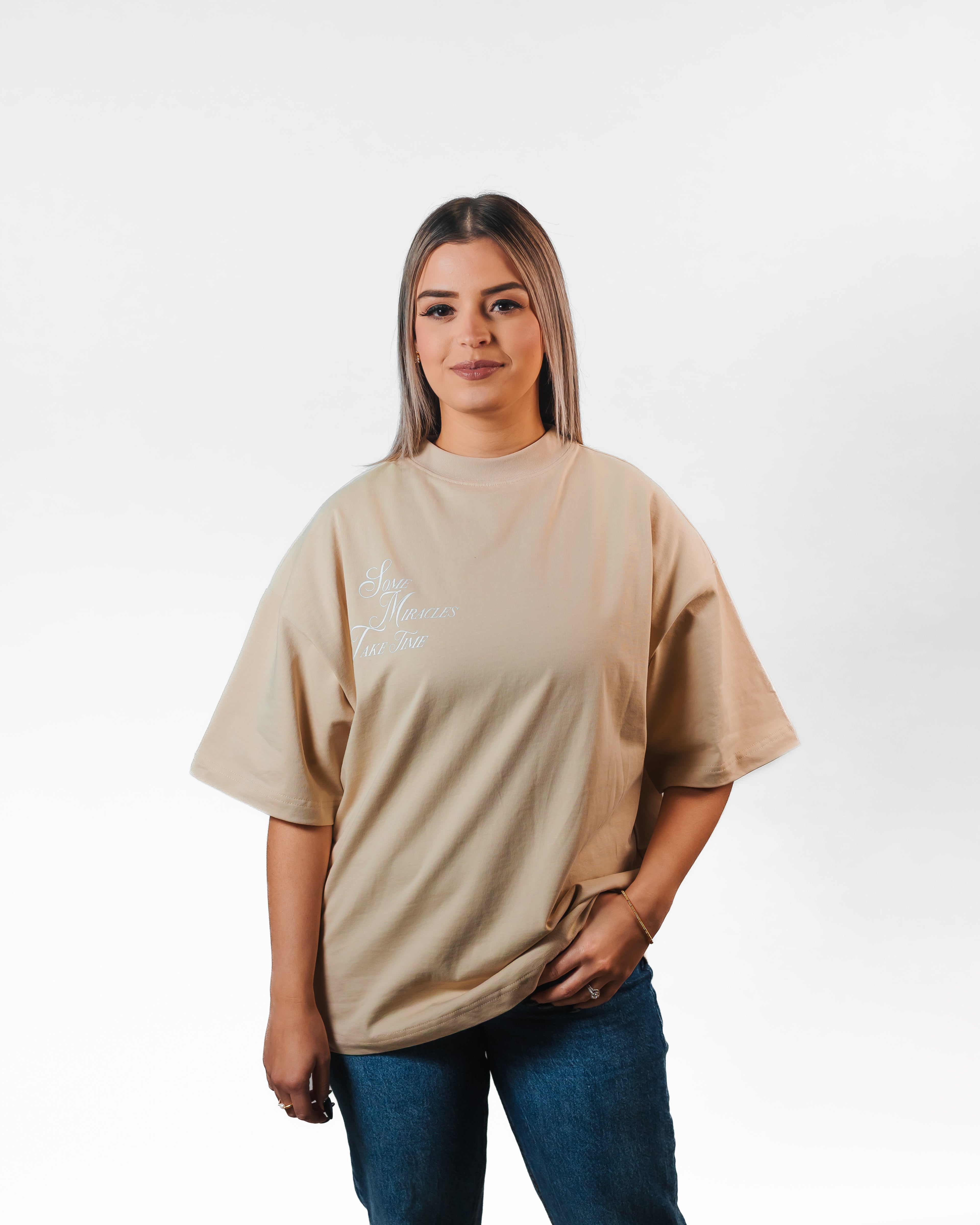 Miracles Take Time | Just Wait (Boxy Tee)