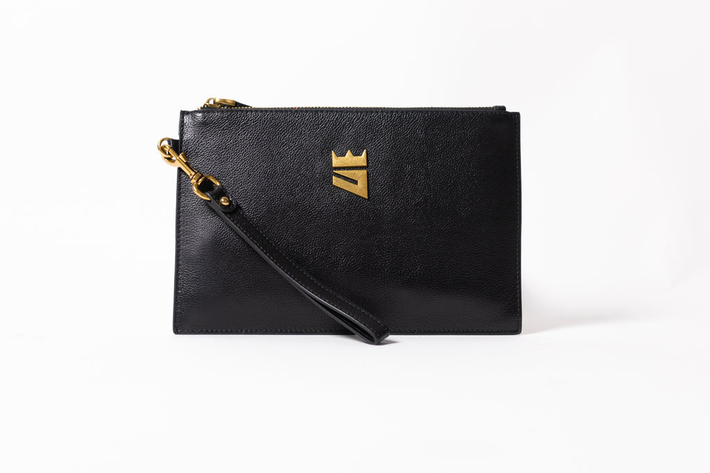 Leather Wristlet-Clutch