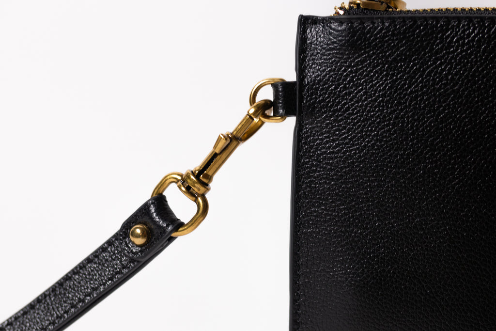 Leather Wristlet-Clutch