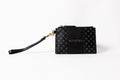 Small Monogram Leather Wristlet