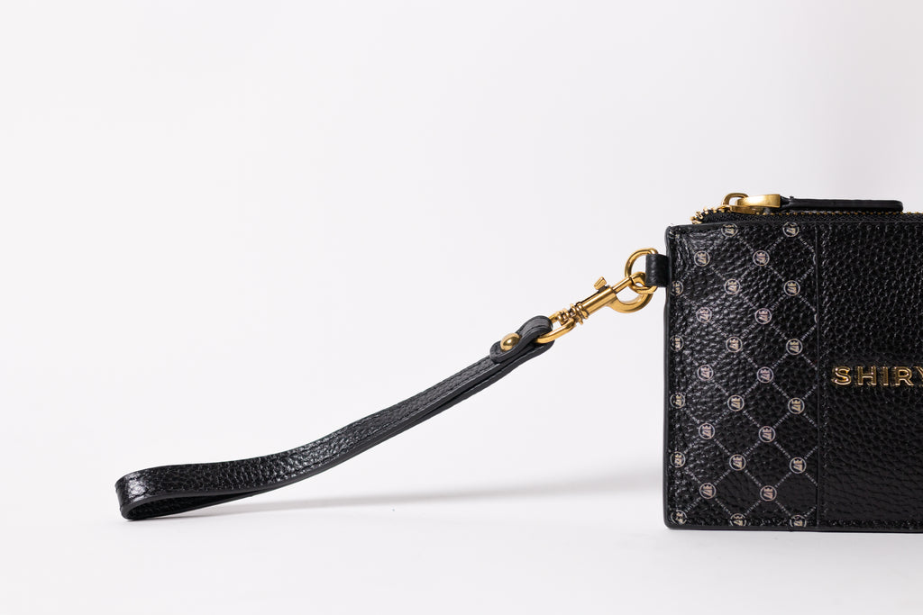 Small Monogram Leather Wristlet