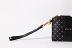 Small Monogram Leather Wristlet