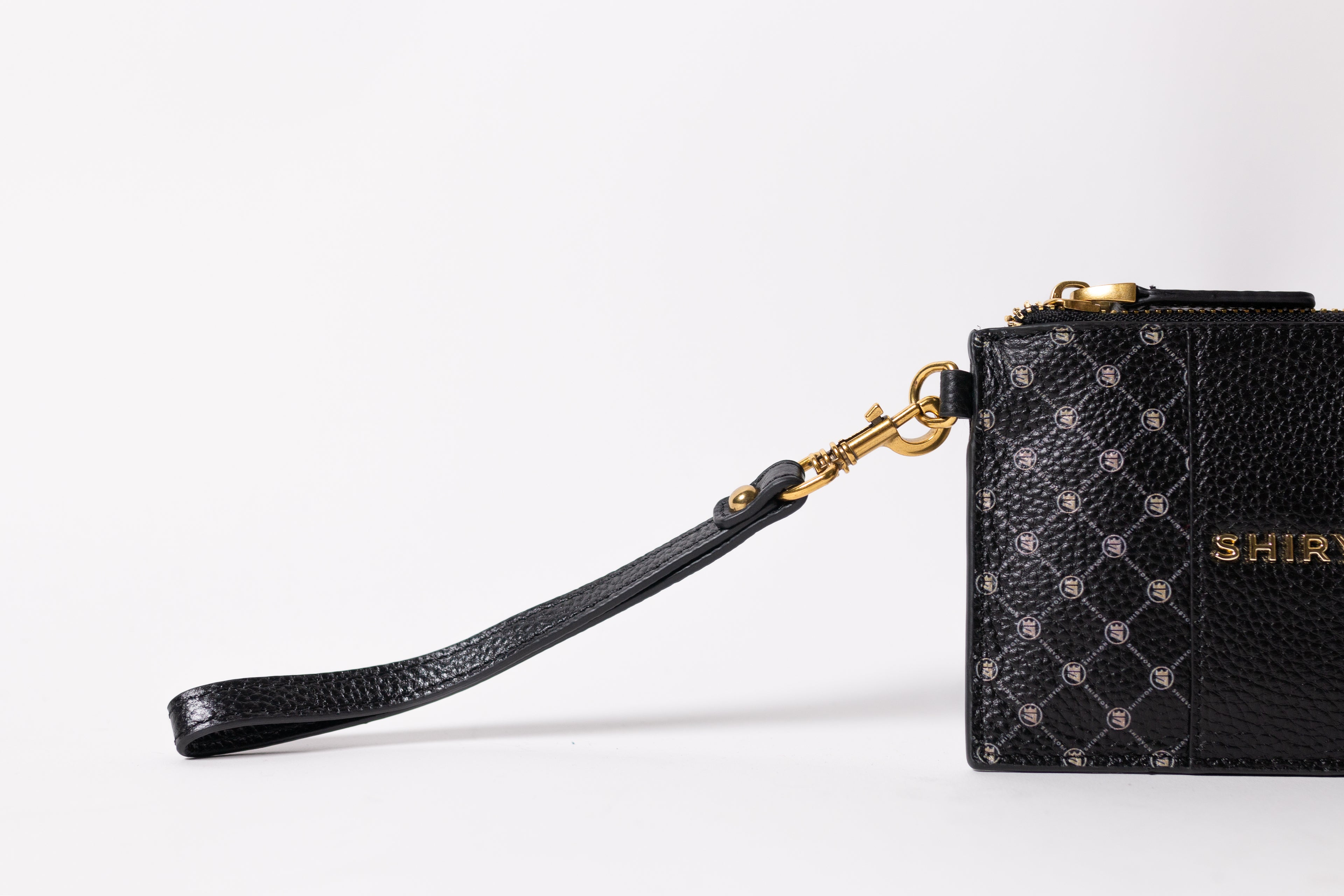 Small Monogram Leather Wristlet