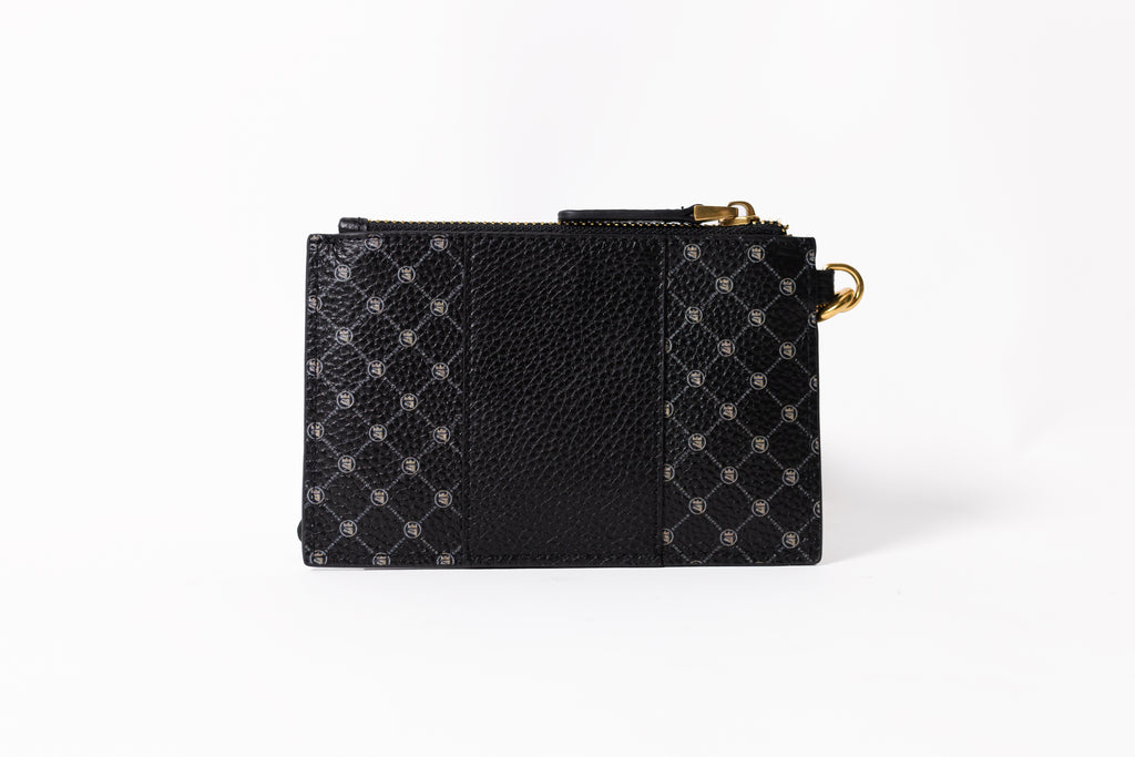Small Monogram Leather Wristlet