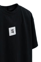 Black Woven Logo (Boxy Tee)