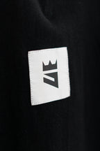 Black Woven Logo (Boxy Tee)