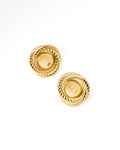 Cable-Twist Button Earrings