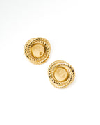 Cable-Twist Button Earrings