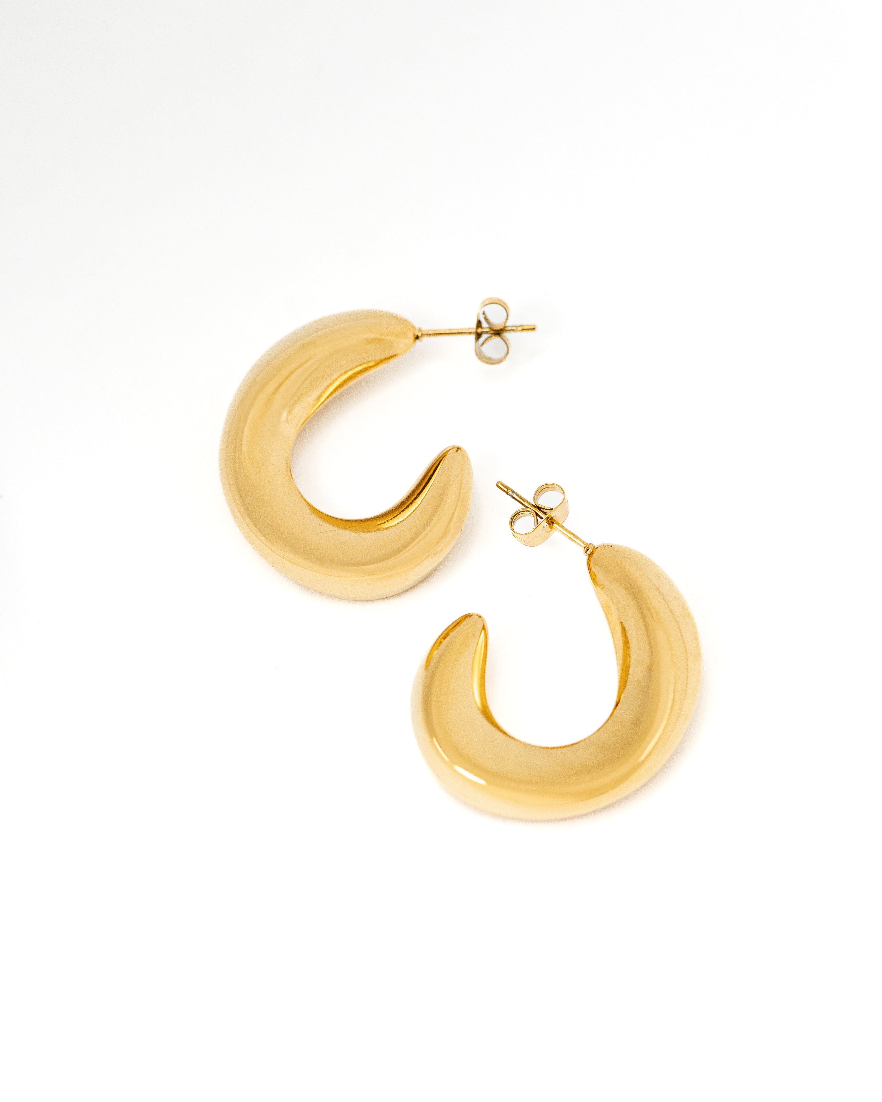 Chunky Tapered Hoop Earrings