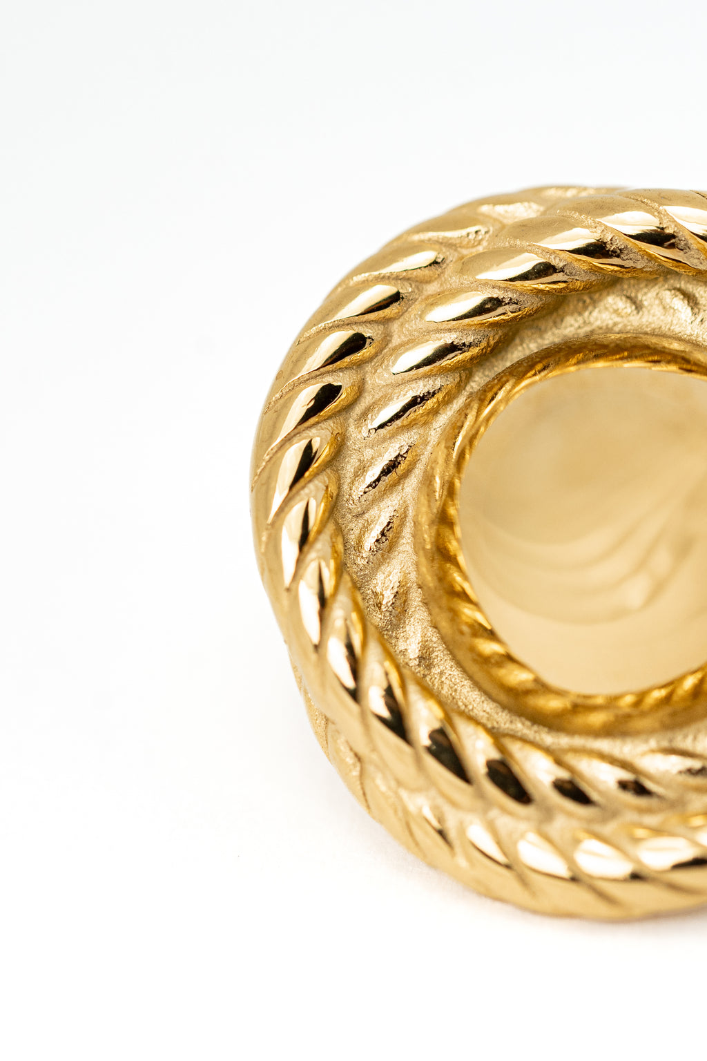 Cable-Twist Button Earrings