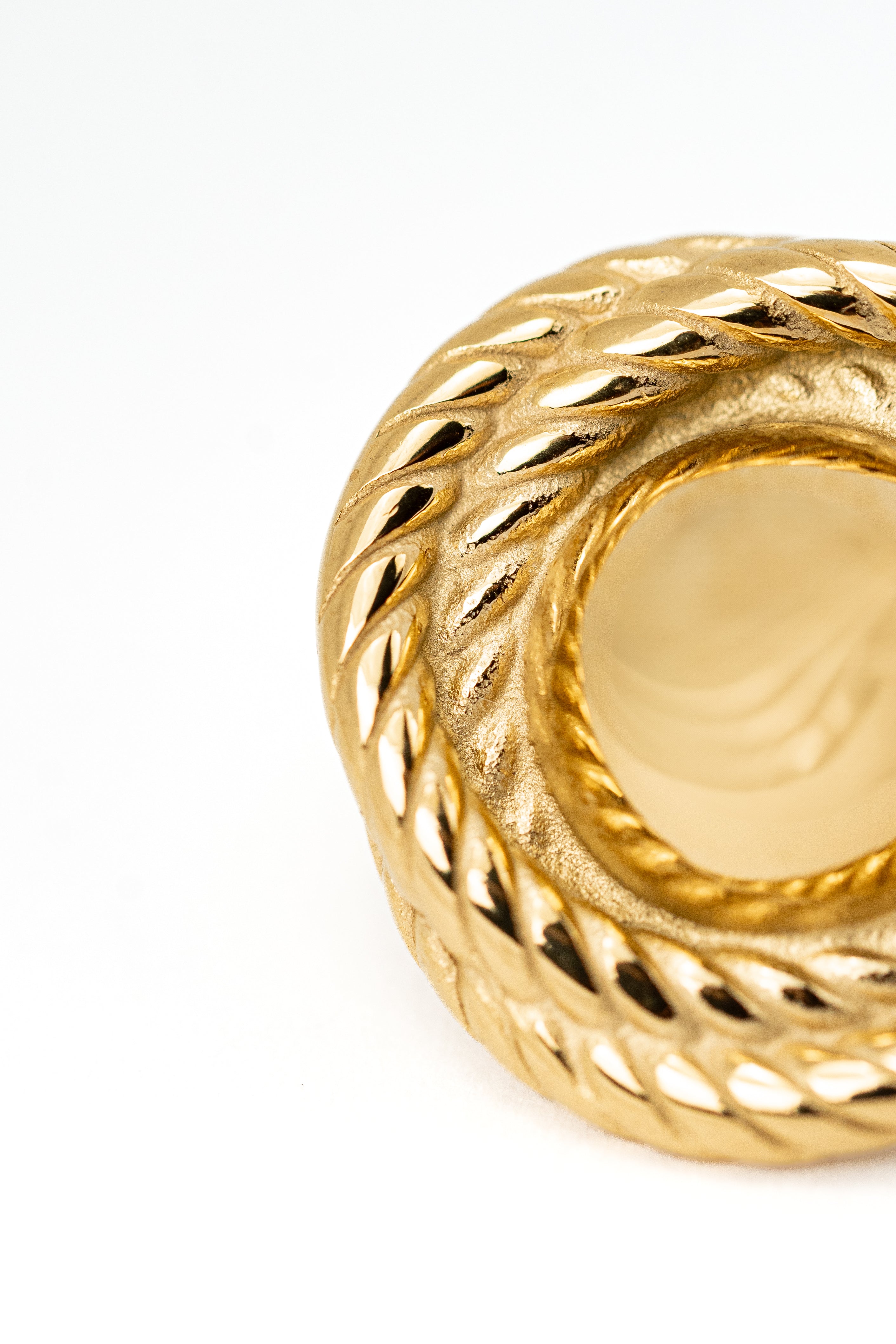 Cable-Twist Button Earrings