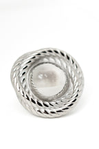 Cable-Twist Button Earrings
