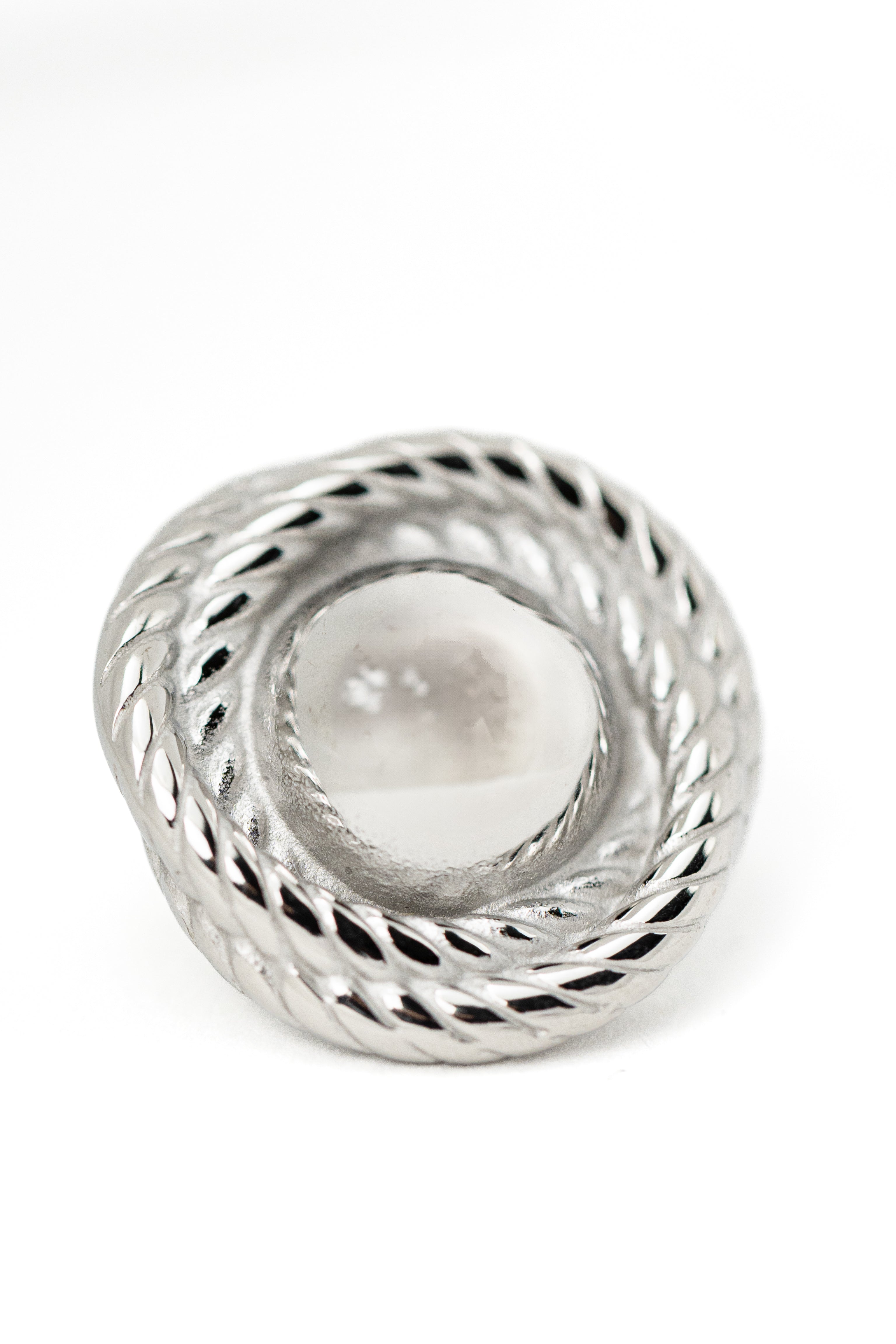Cable-Twist Button Earrings