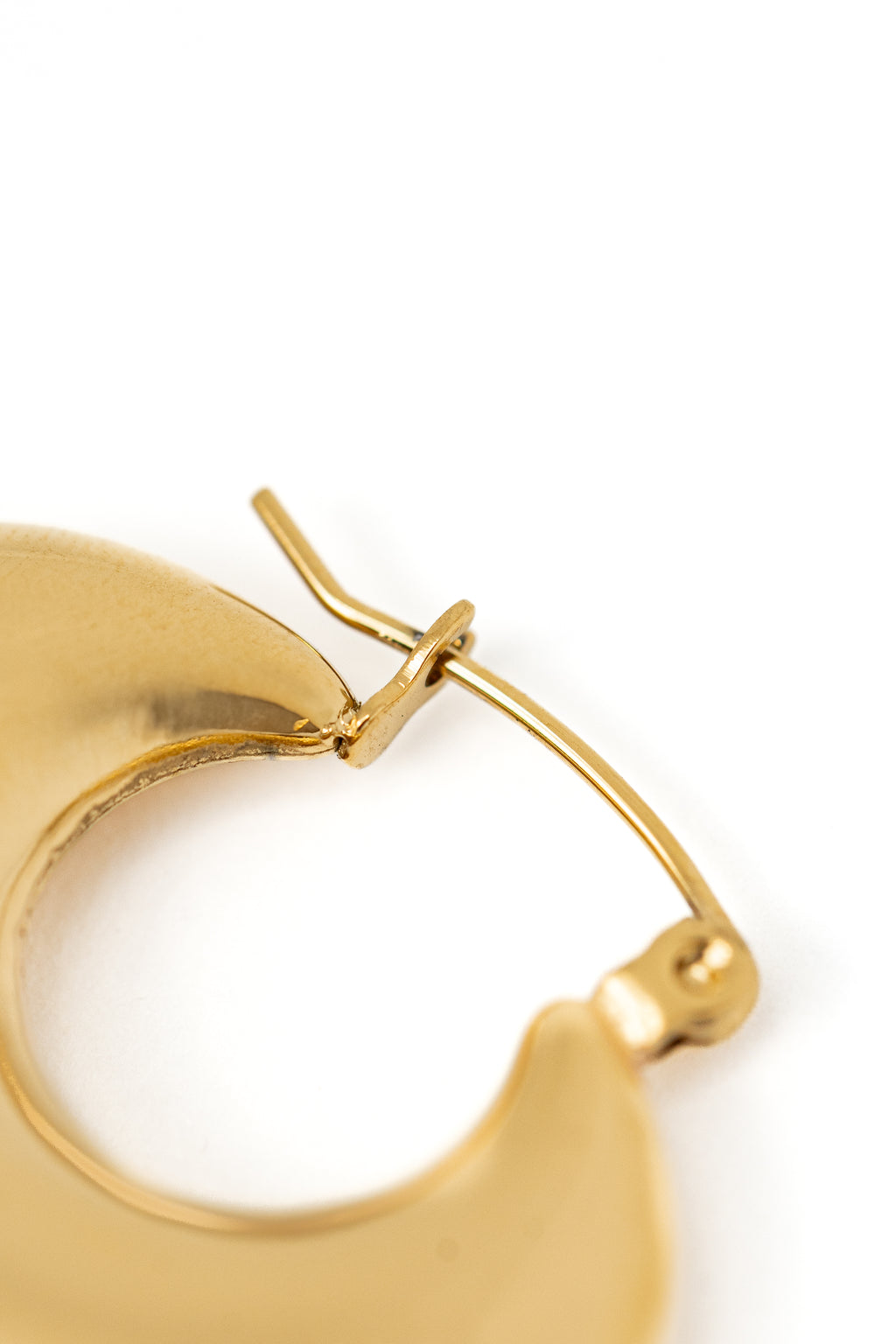 Chunky Heart Hoop Earings