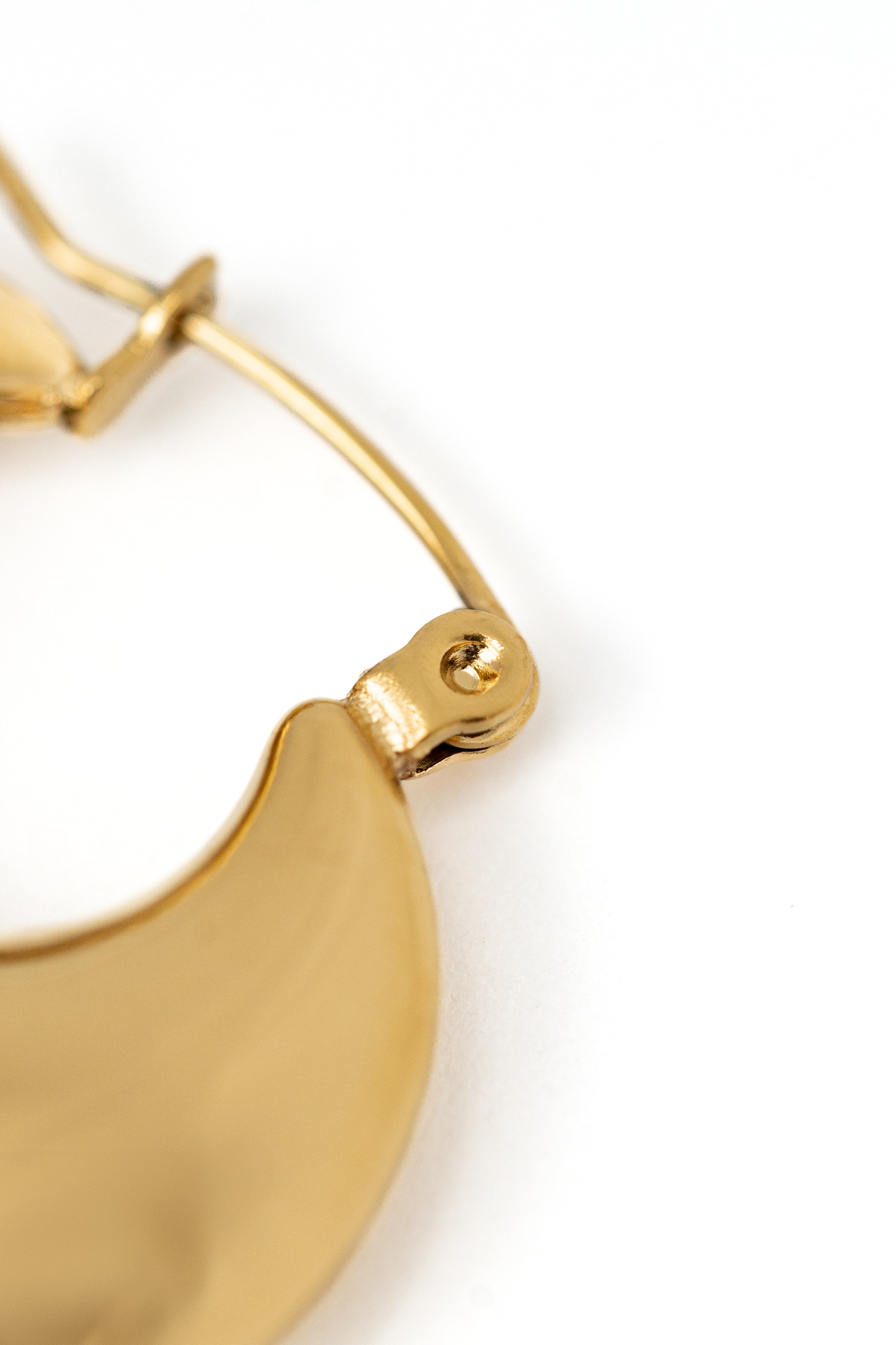 Chunky Heart Hoop Earings